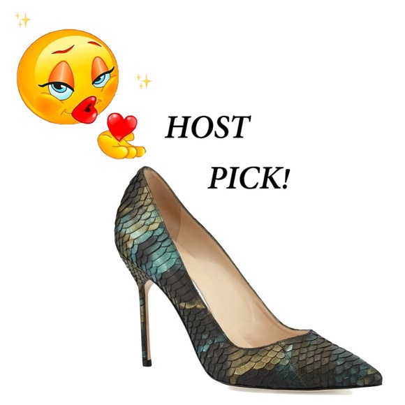 MANOLO BLAHNIK BB 105mm WATERSNAKE PUMPS - Picture 1 of 15